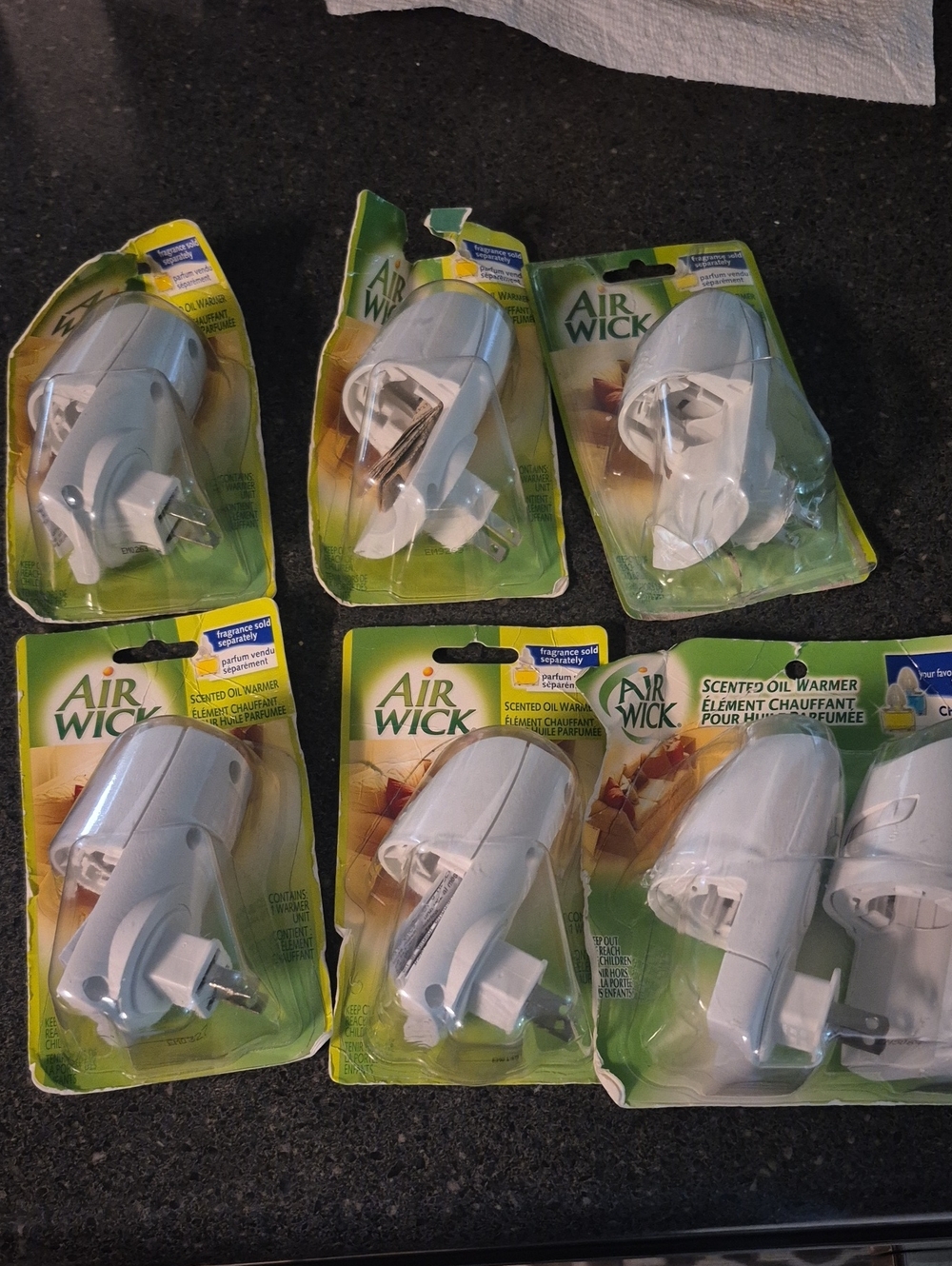 Air Wick White Plug-In Scented Oil Warmers - Pack of 6